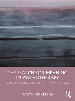cover image of The Search for Meaning in Psychotherapy